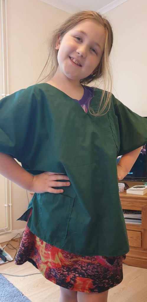 Sewing scrubs for the NHS